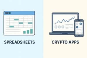 spreadsheets vs crypto apps