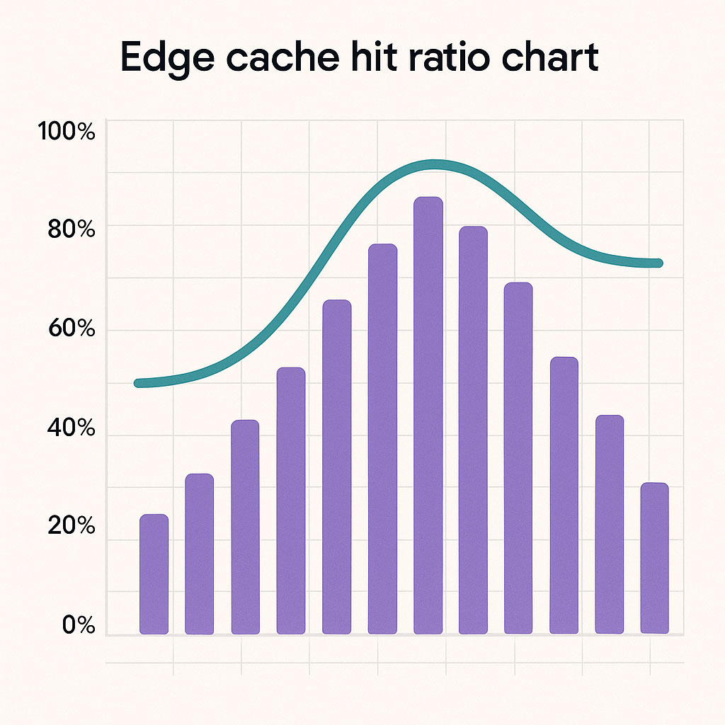 Edge cache hit ratio chart
