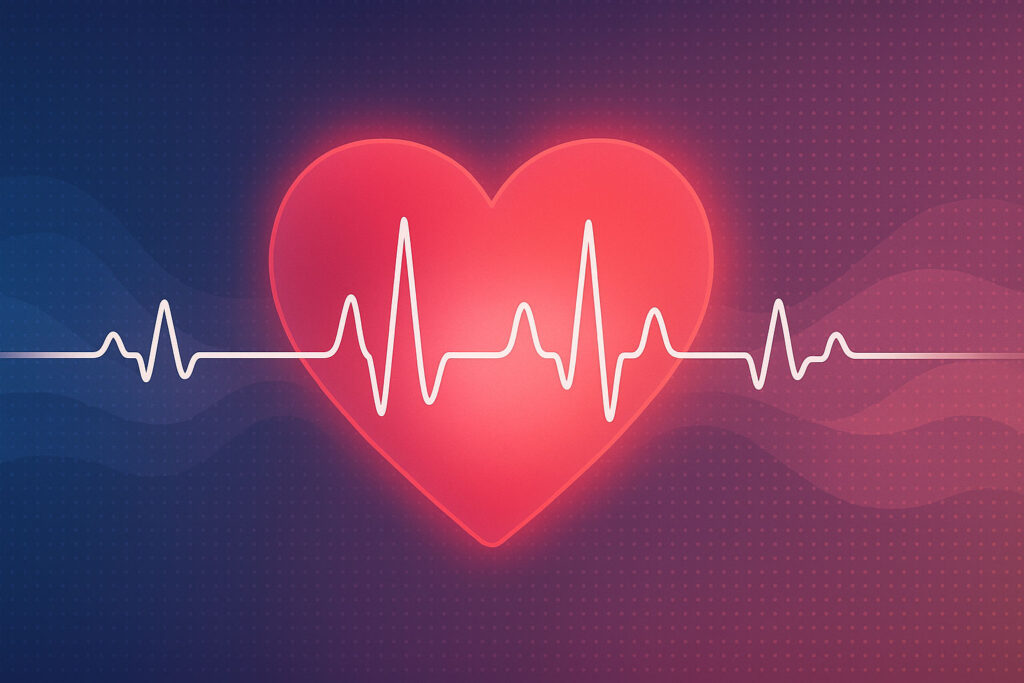 Conceptual illustration of heart rate variability